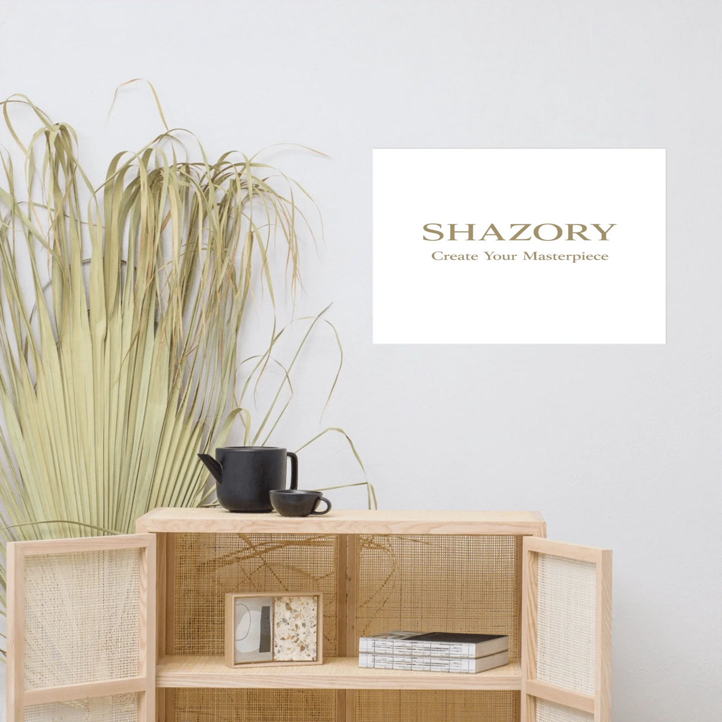 Side profile of custom ultra-matte gallery art — personalized gallery print detail