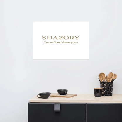 Back view of personalized ultra-matte gallery art — custom poster print quality