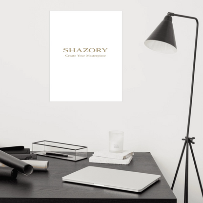 Lifestyle styling of personalized ultra-matte gallery art — gallery print ready for daily use