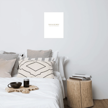 Alternate angle of custom ultra-matte gallery art — personalized design with gallery print