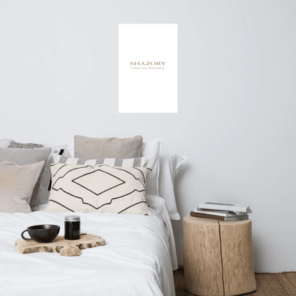 Made-to-order Shazory ultra-matte gallery art — personalized gallery print gift