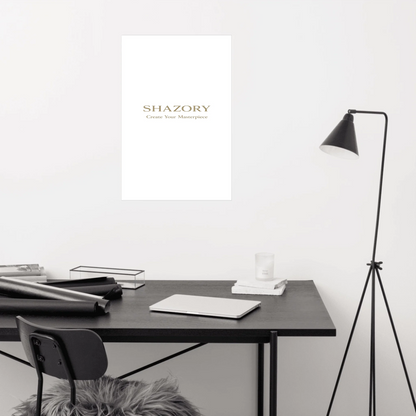 Side profile of custom ultra-matte gallery art — personalized poster detail