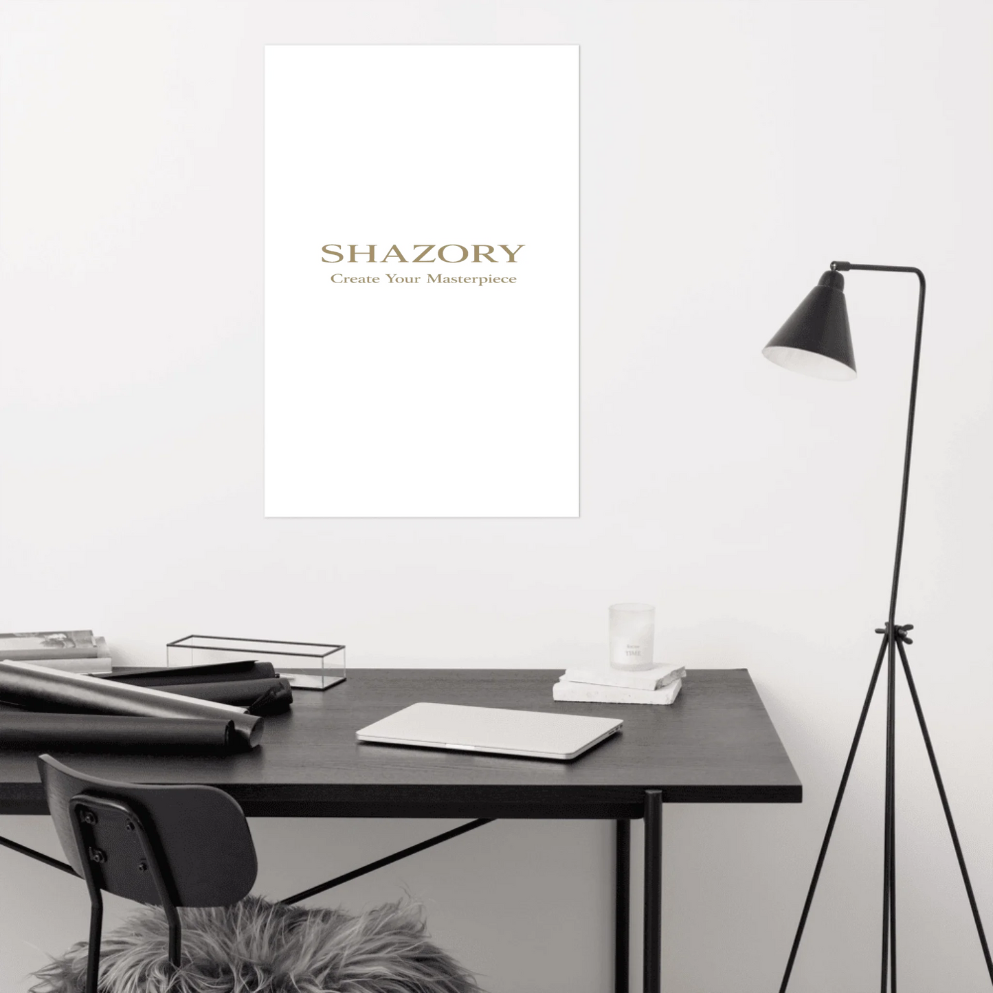 Detail shot of personalized ultra-matte gallery art — fade-resistant photo or design print