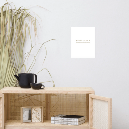 Variation view of custom ultra-matte gallery art — personalized home decor styling