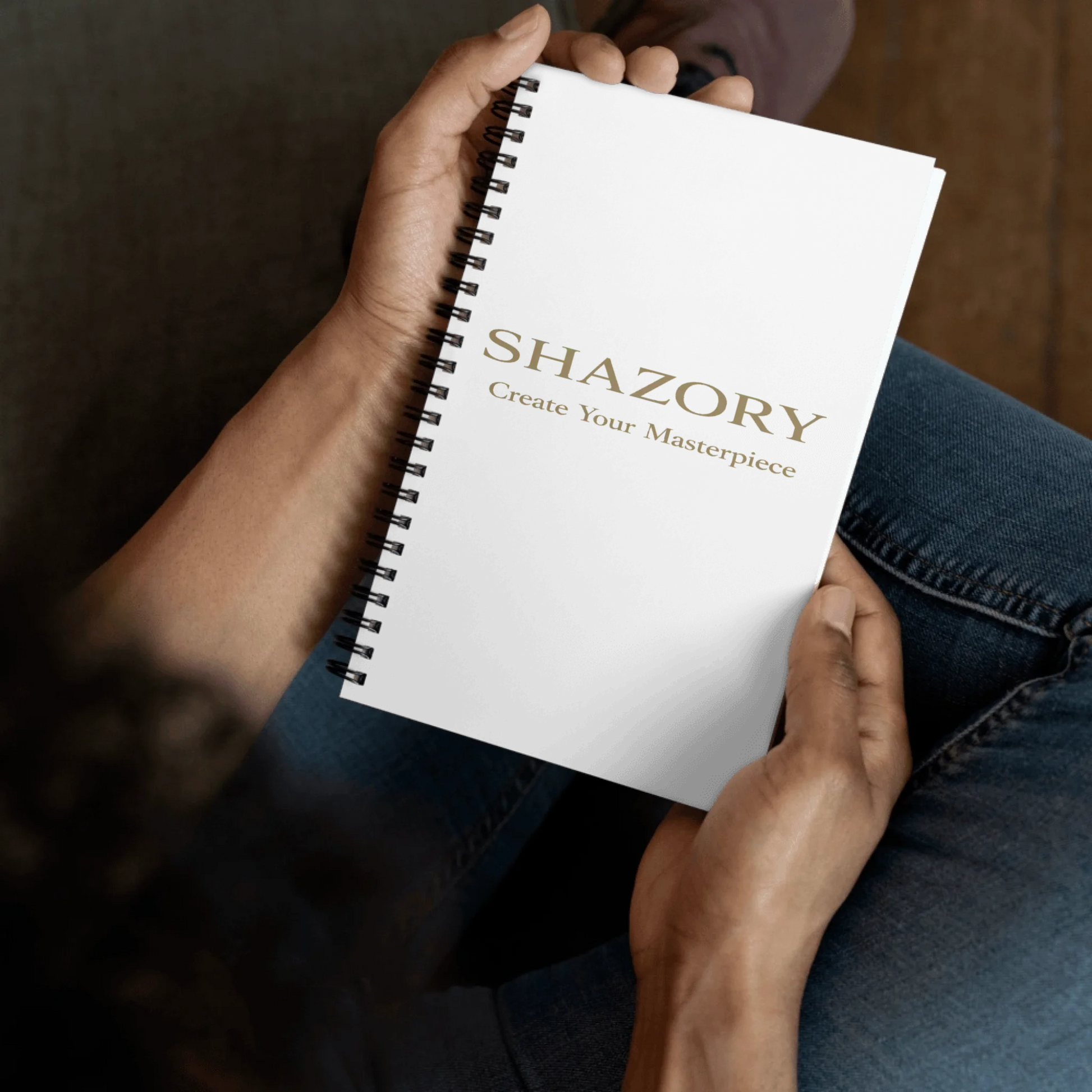 Custom spiral notebook with personalized cover design from Shazory