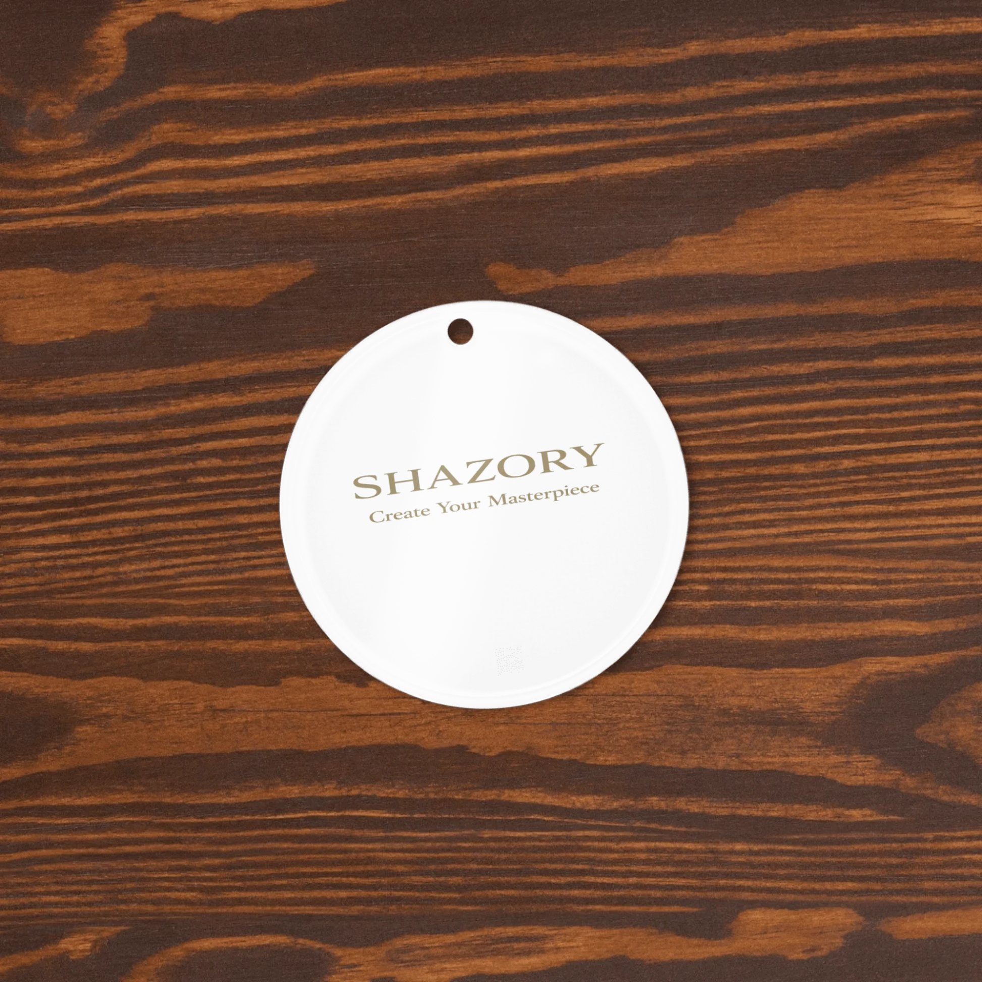 Made-to-order Shazory clear acrylic ornament — personalized acrylic ornament gift