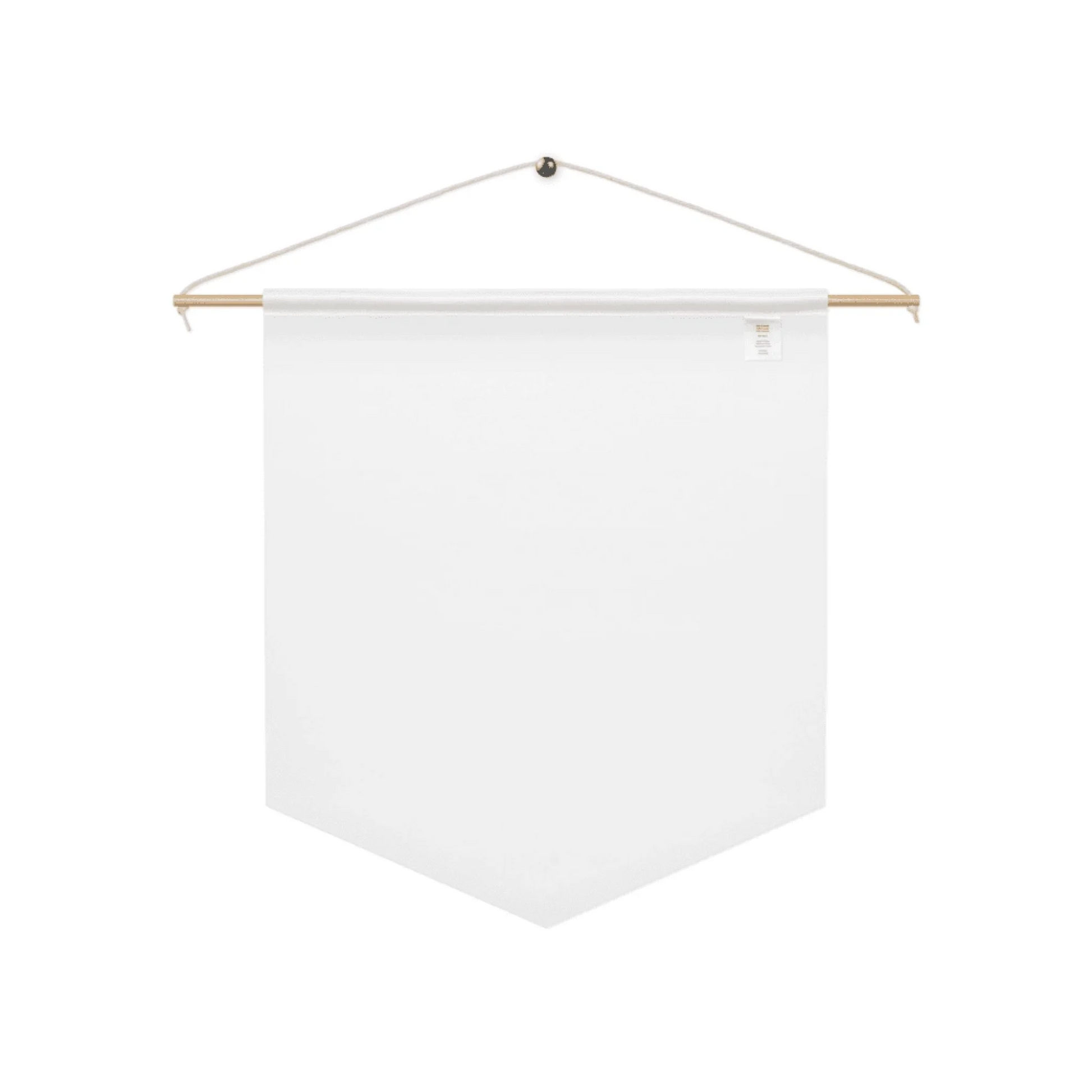 Alternate angle of custom pennant — personalized design with pennant