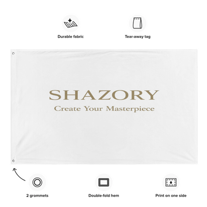 Color or size variation of personalized all-over wall flag — custom dorm decor