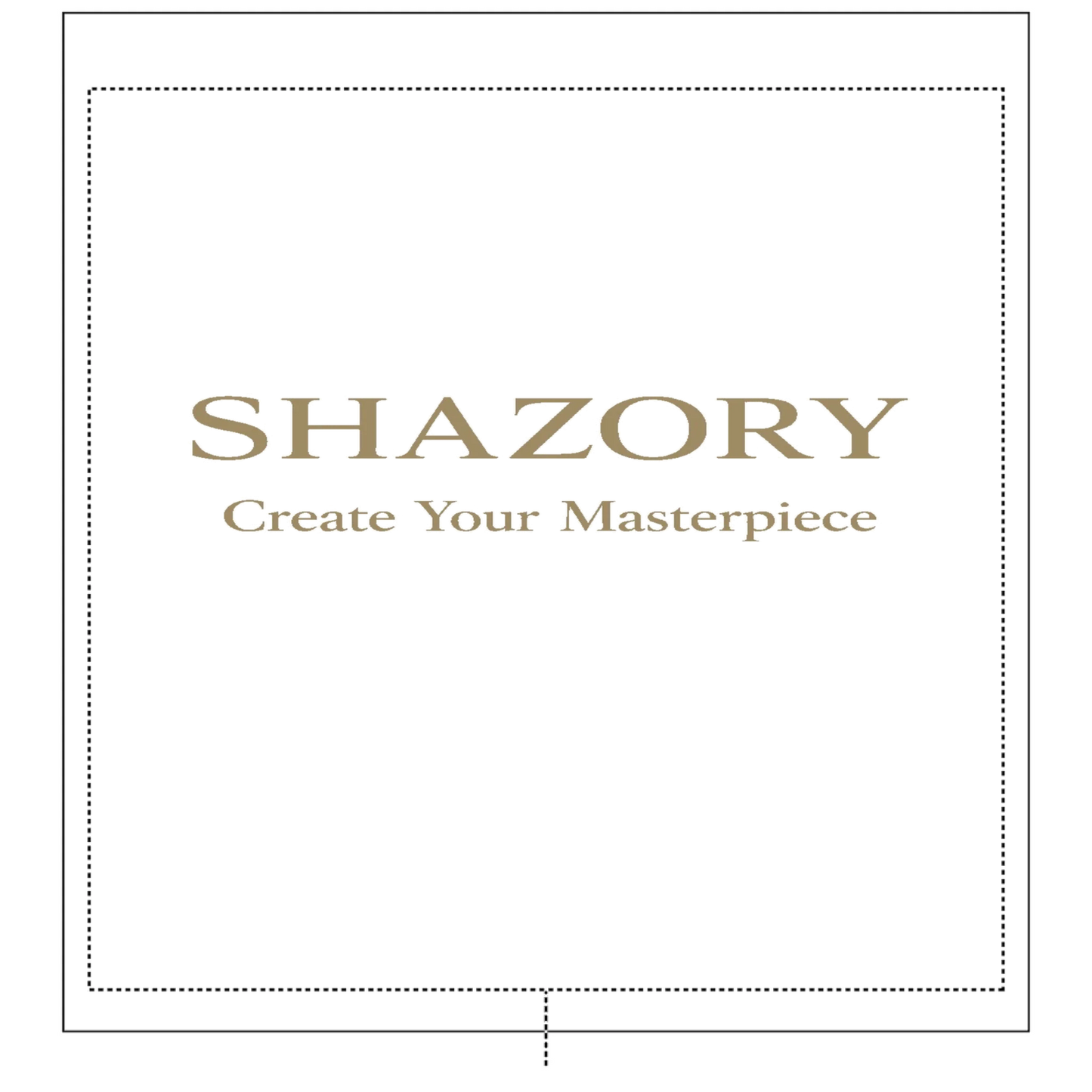 Alternate angle of custom shower curtain — personalized design with bath accessory