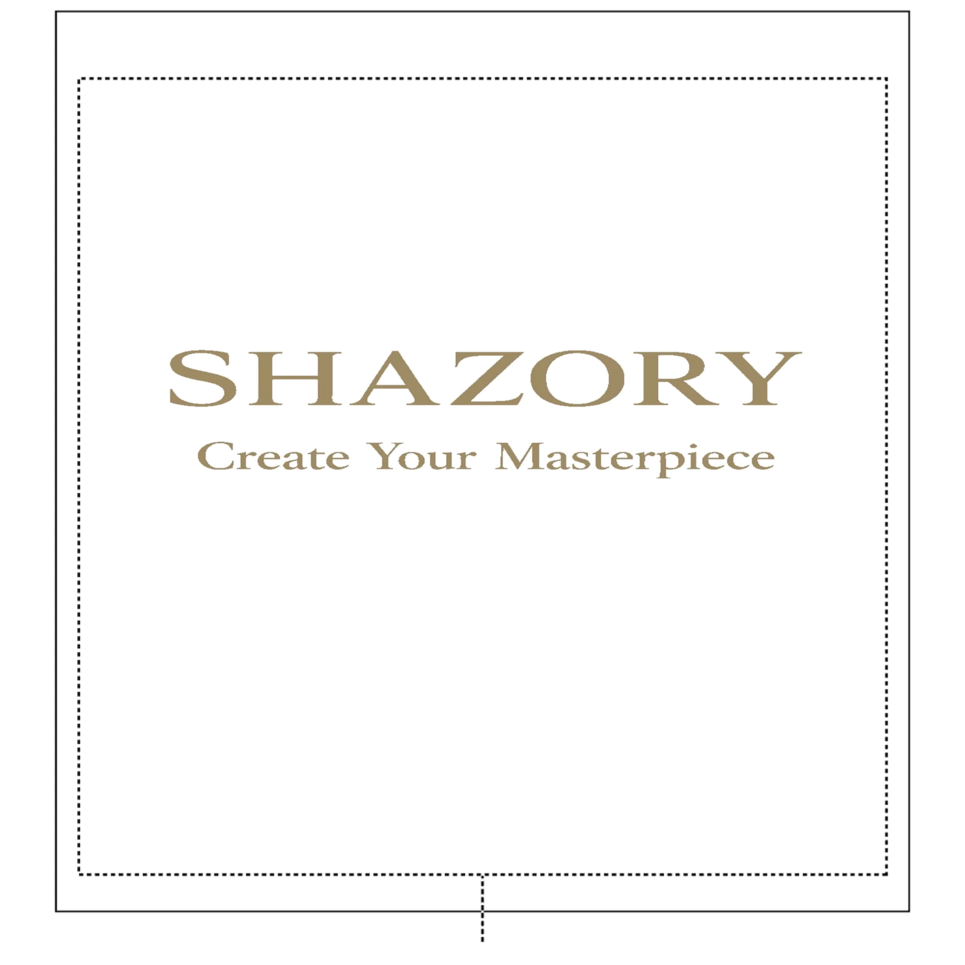 Alternate angle of custom shower curtain — personalized design with bath accessory