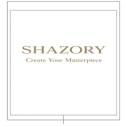 Alternate angle of custom shower curtain — personalized design with bath accessory