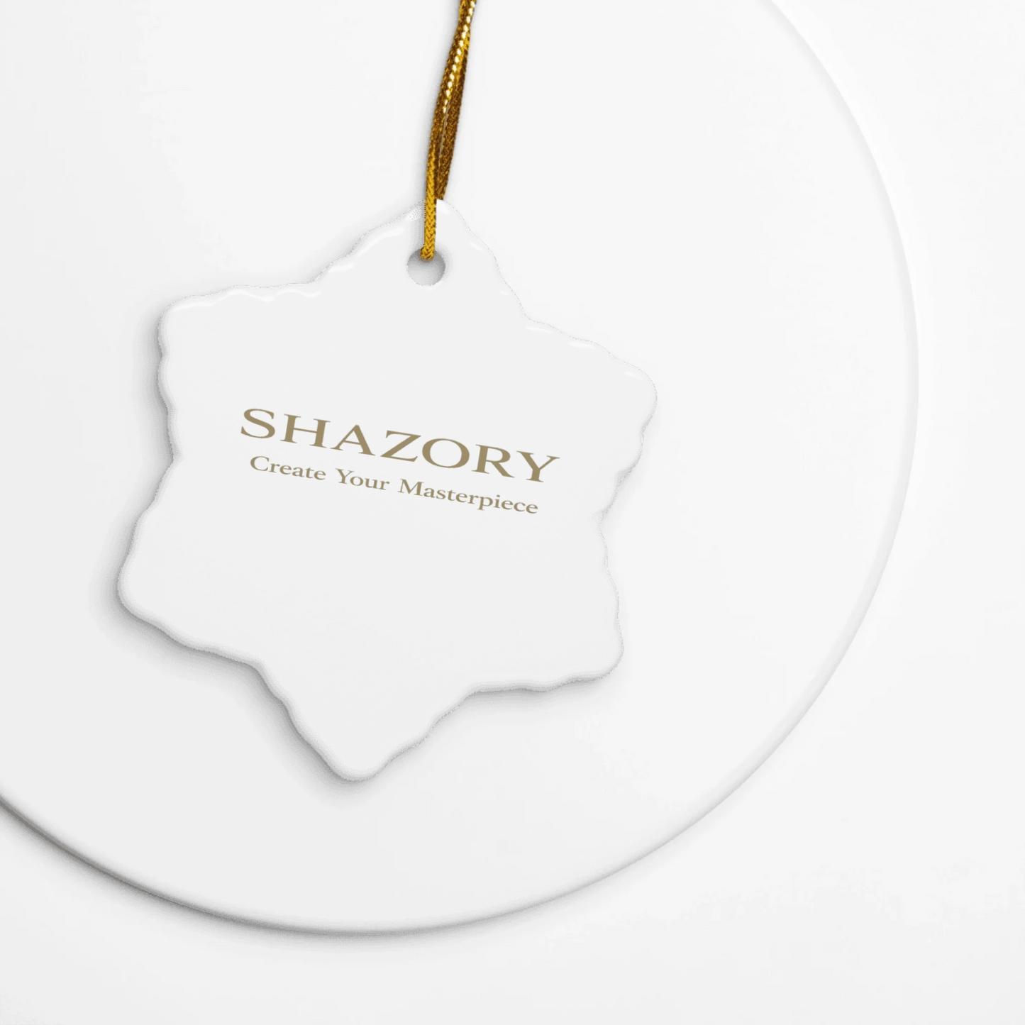 Made-to-order Shazory ceramic ornament — personalized ceramic ornament gift