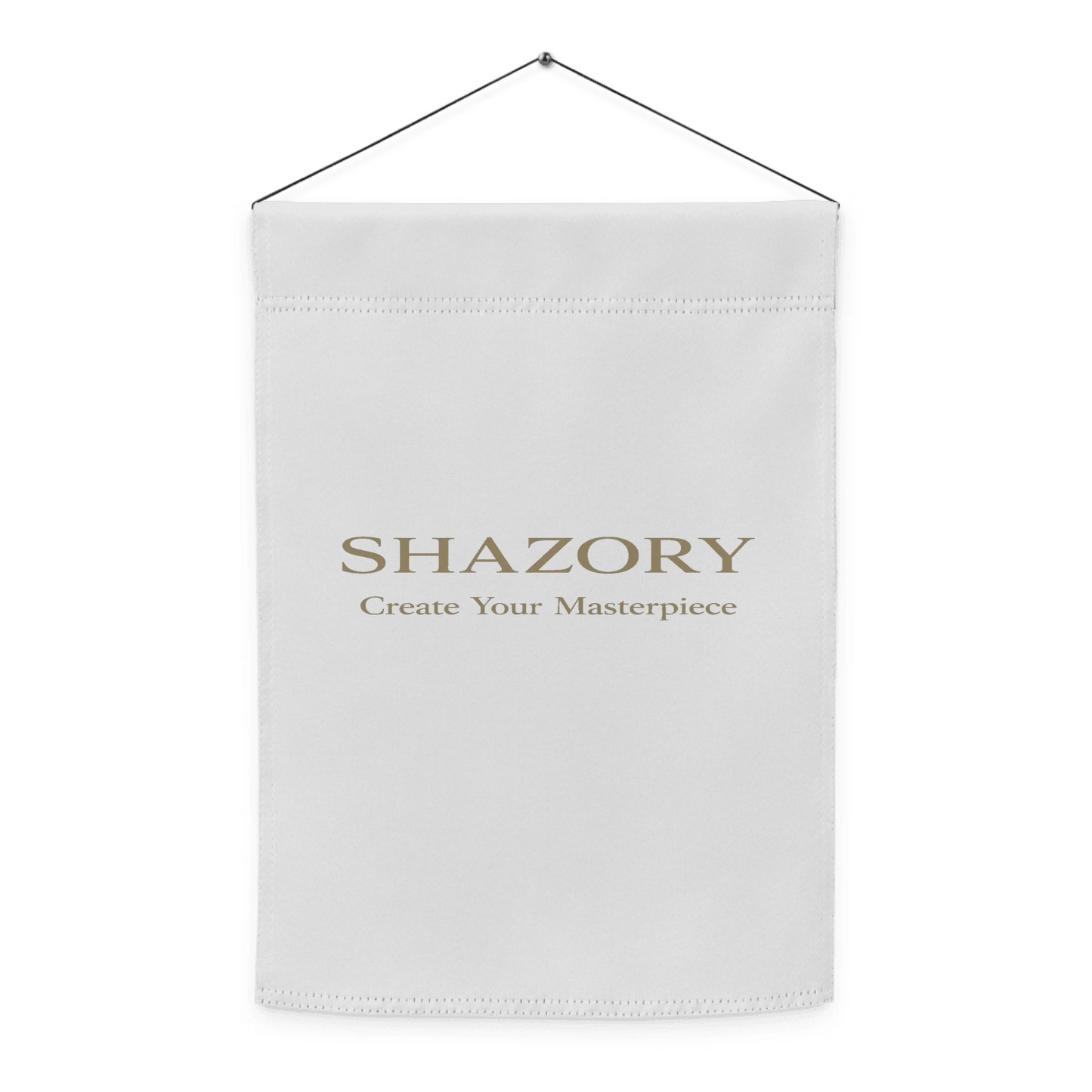 Front view of personalized garden flag — outdoor decor for everyday use