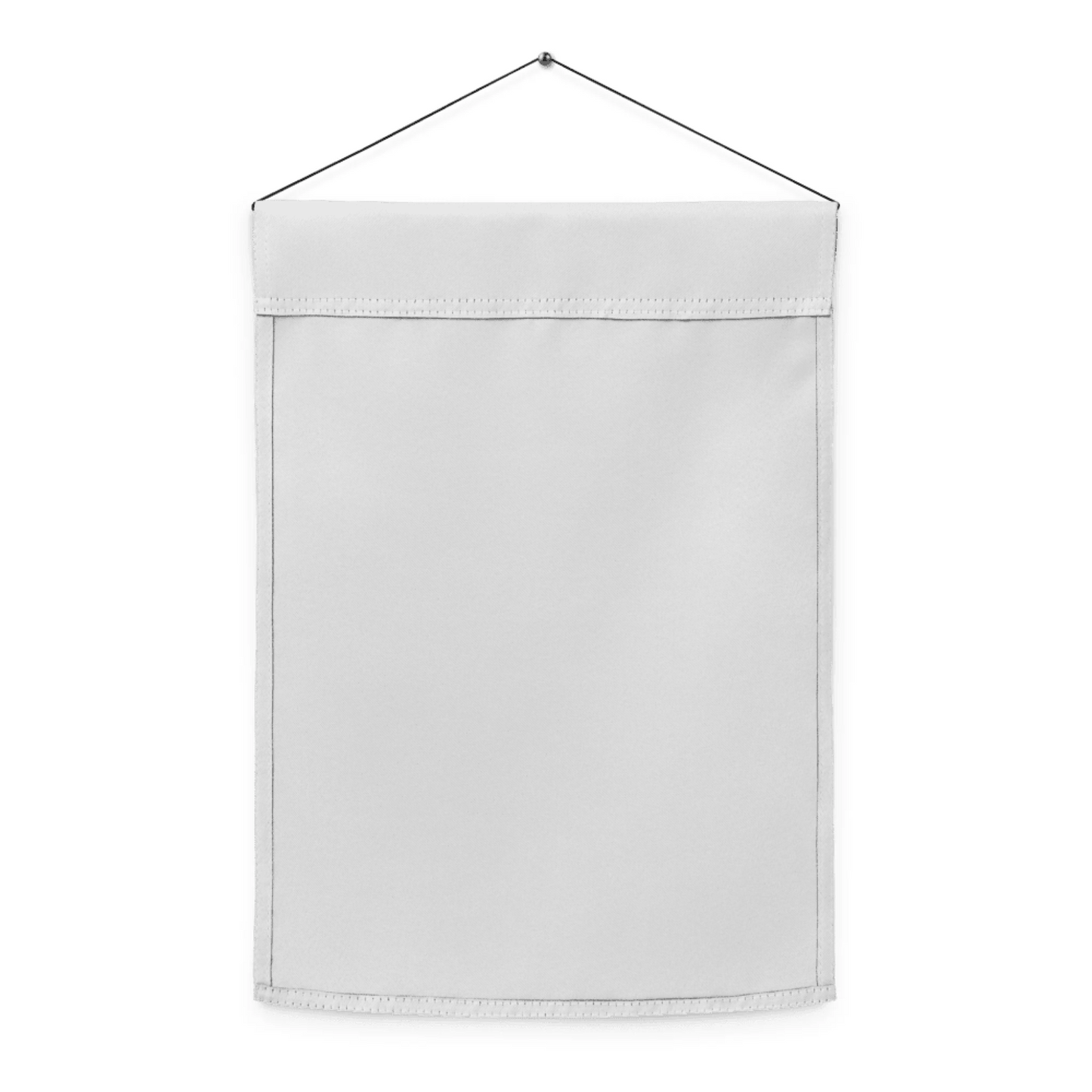 Lifestyle styling of personalized garden flag — garden flag ready for daily use