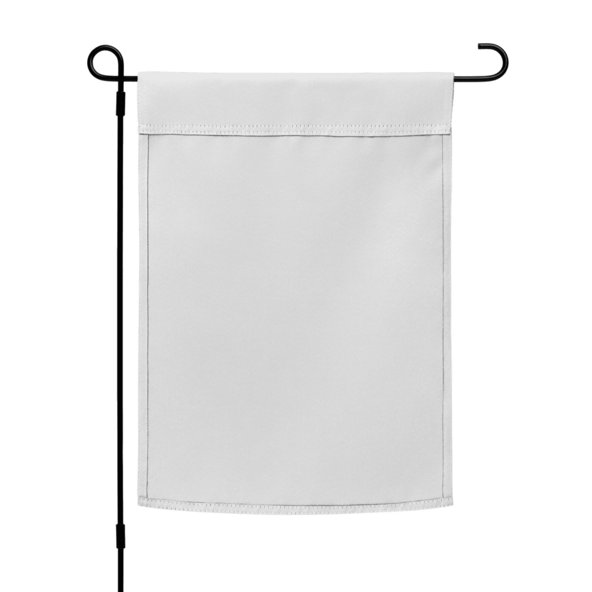 Alternate angle of custom garden flag — personalized design with garden flag