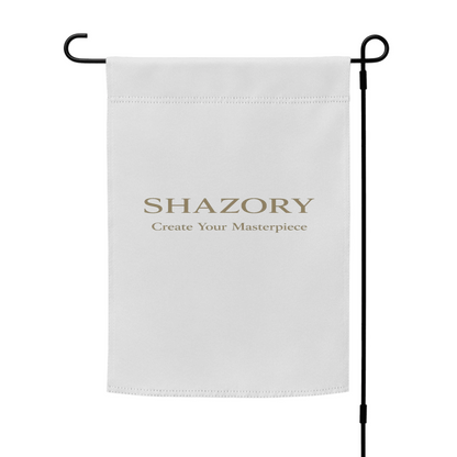 Custom garden flag shown in use — garden flag made for everyday styling