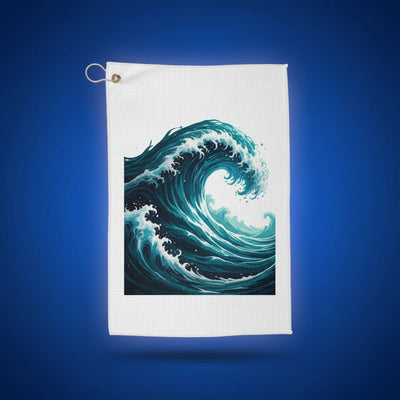 Shazory Custom Golf Towel — main view of personalized microfiber golf towel