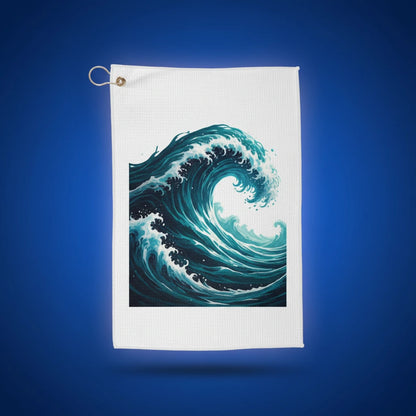 Shazory Custom Golf Towel — main view of personalized microfiber golf towel