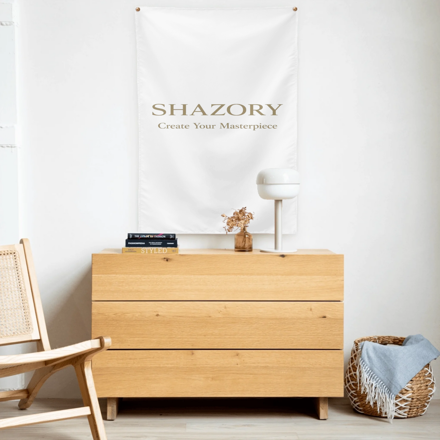 Close-up detail of custom photo print on indoor wall tapestry — wall tapestry surface texture