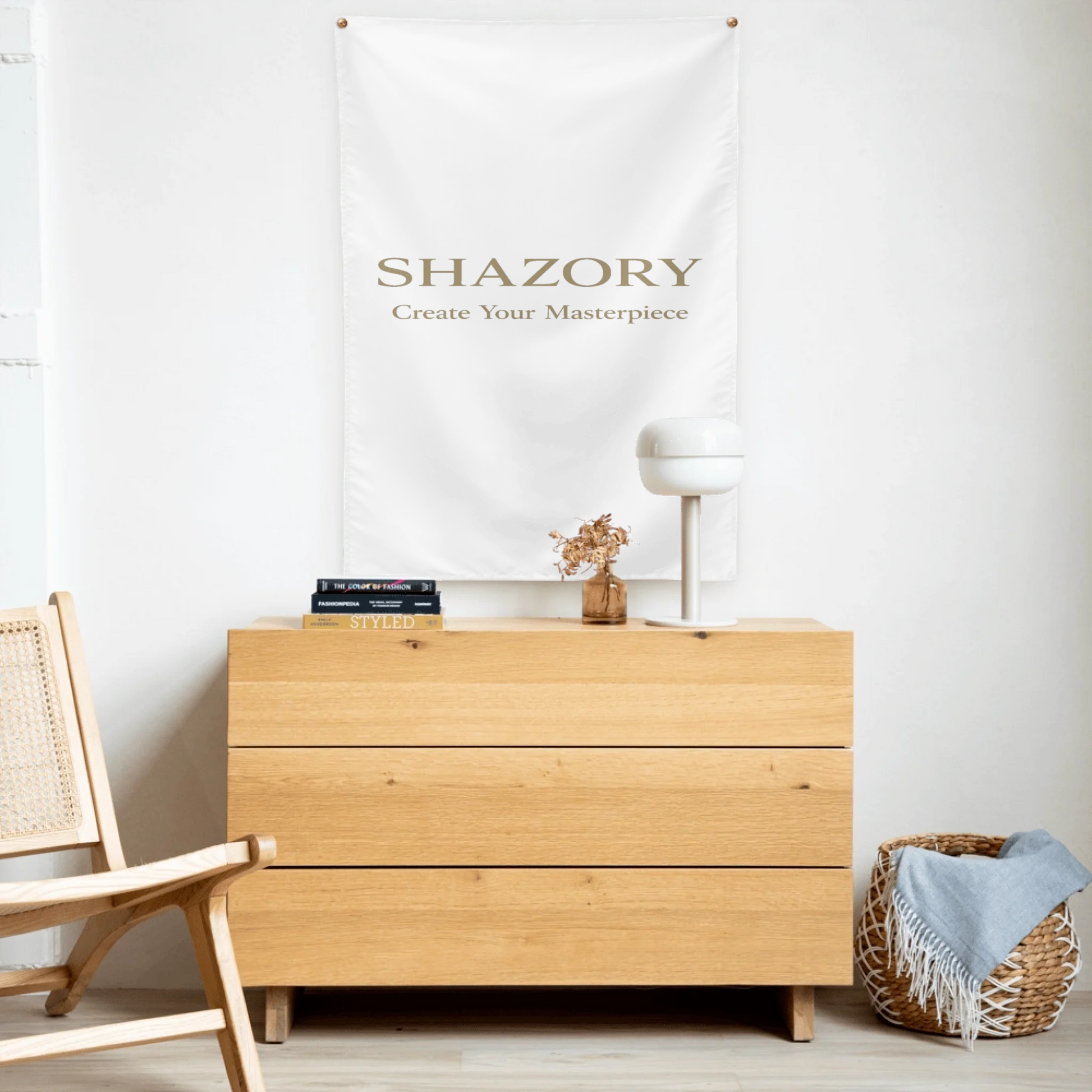 Close-up detail of custom photo print on indoor wall tapestry — wall tapestry surface texture