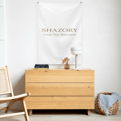 Close-up detail of custom photo print on indoor wall tapestry — wall tapestry surface texture