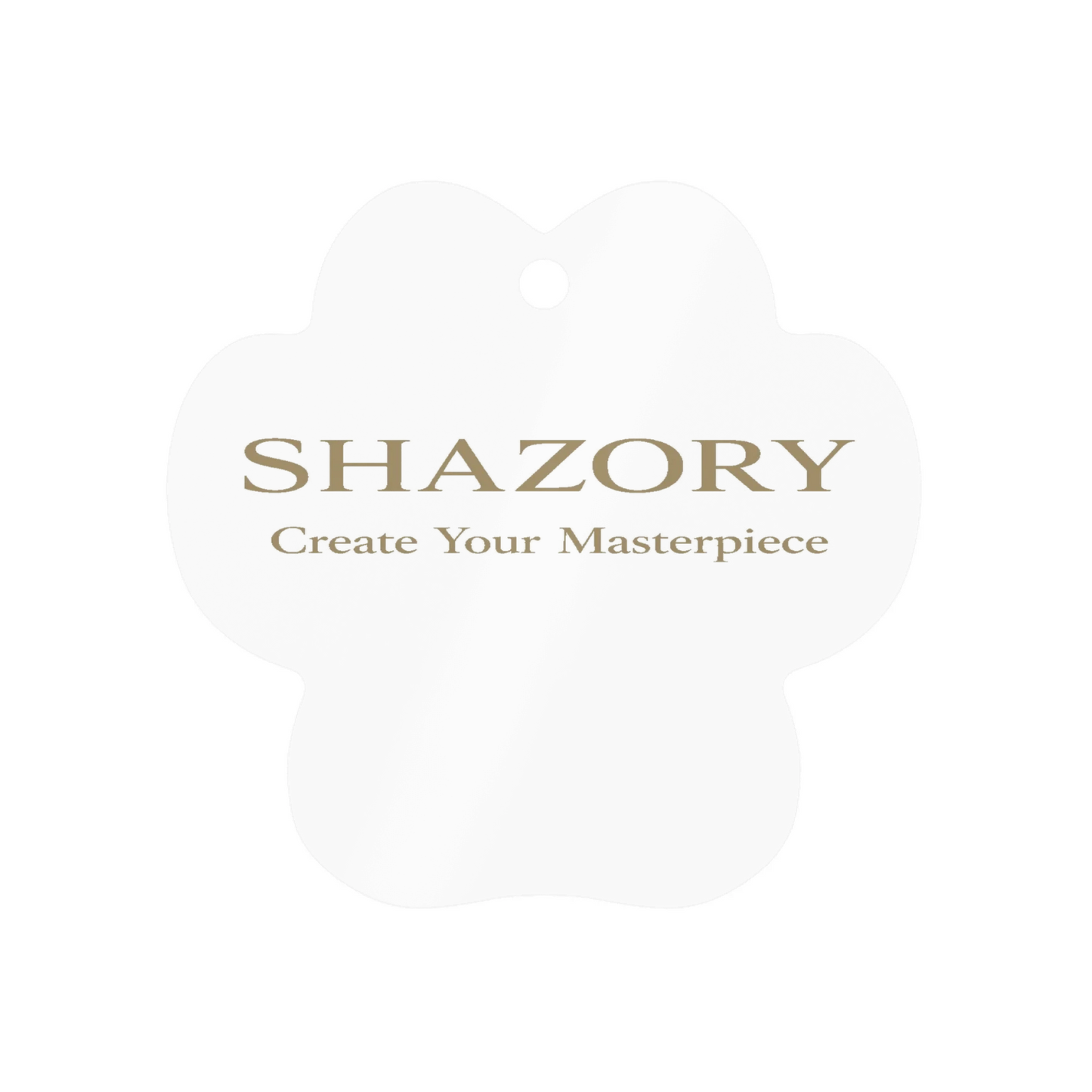 Front view of personalized metal ornament — christmas gift for everyday use