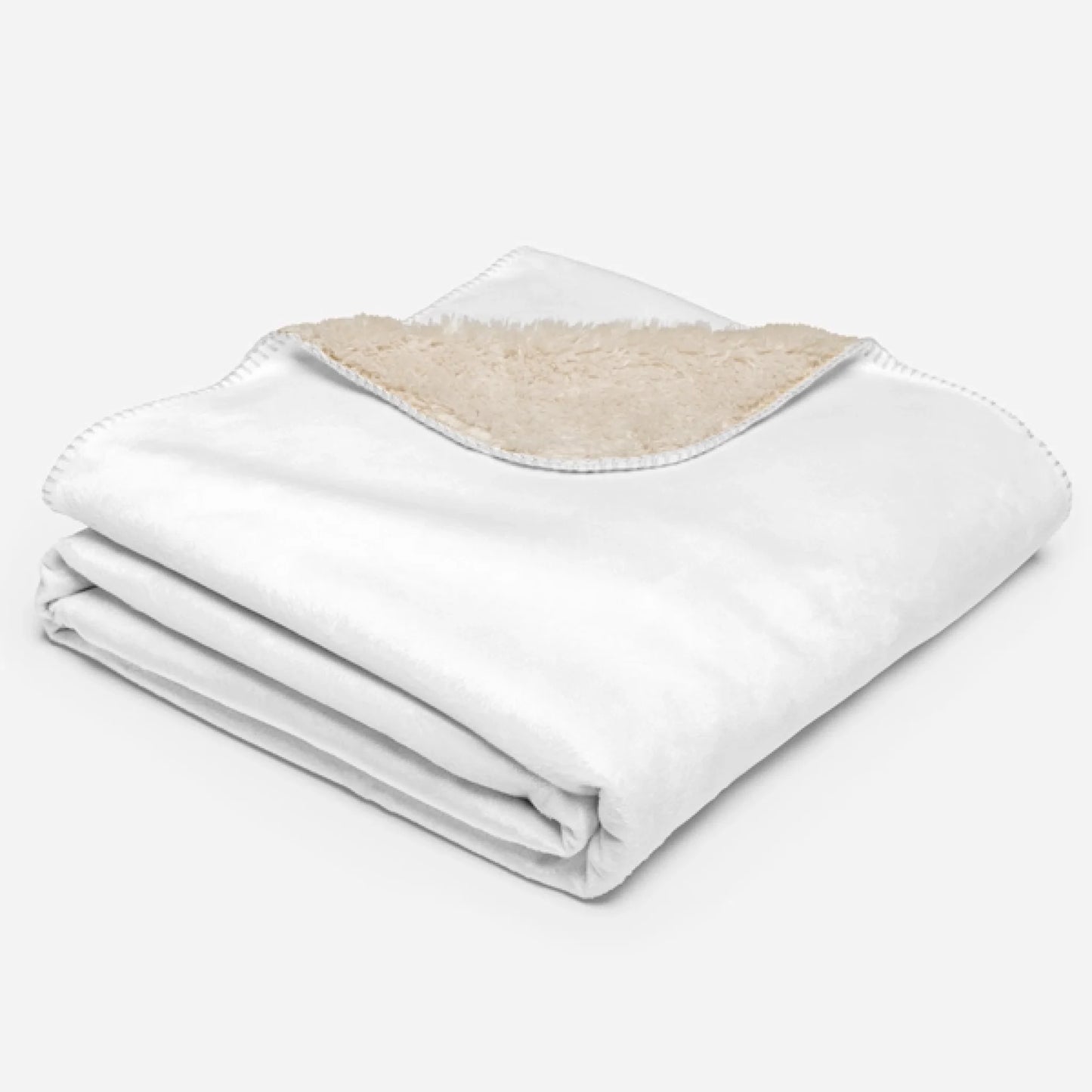 Custom sublimated sherpa blanket alternate styling — personalized textile for any occasion