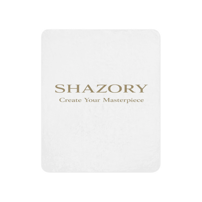 Personalized sublimated sherpa blanket detail — custom photo or artwork design