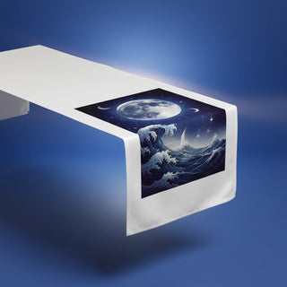 Custom table runner with personalized photo or design from Shazory
