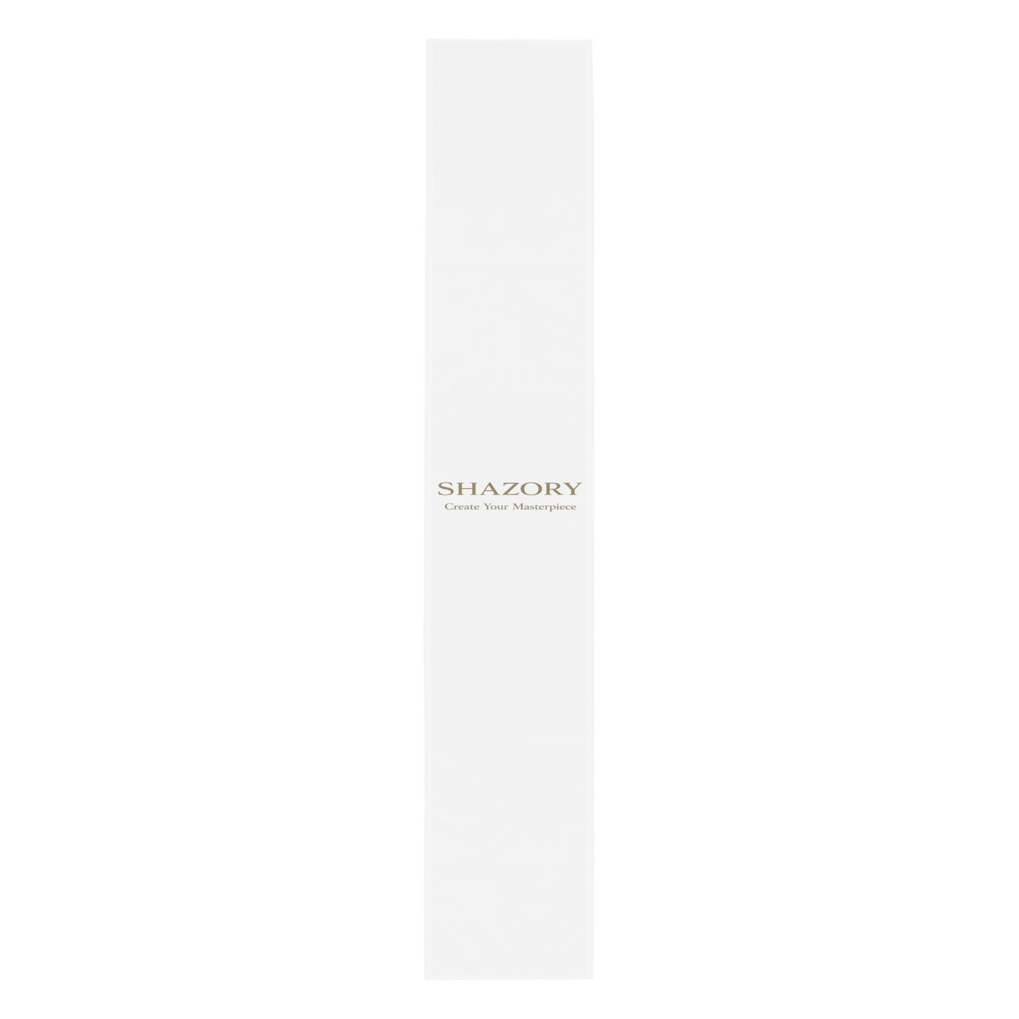 Front view of personalized table runner — textile for everyday use