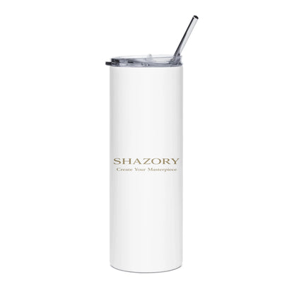 Custom Photo Tumbler — Stainless Steel with Straw | Shazory