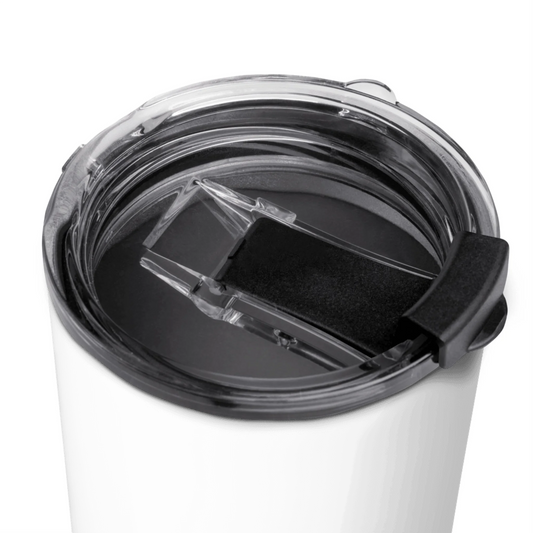 Front view of personalized stainless steel tumbler — tumbler for everyday use