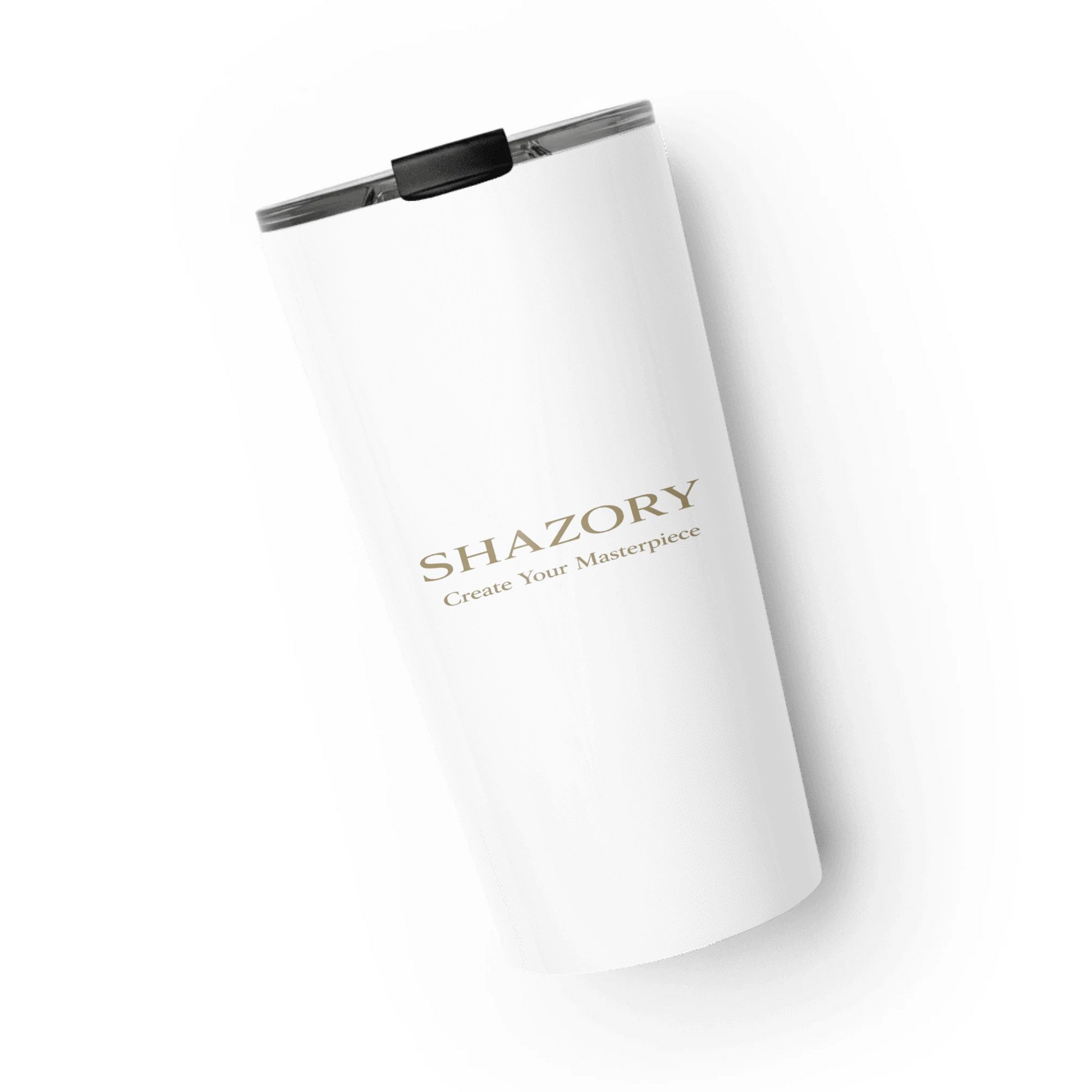 Custom stainless steel tumbler with personalized photo or design from Shazory