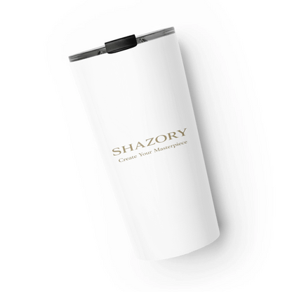 Custom stainless steel tumbler with personalized photo or design from Shazory