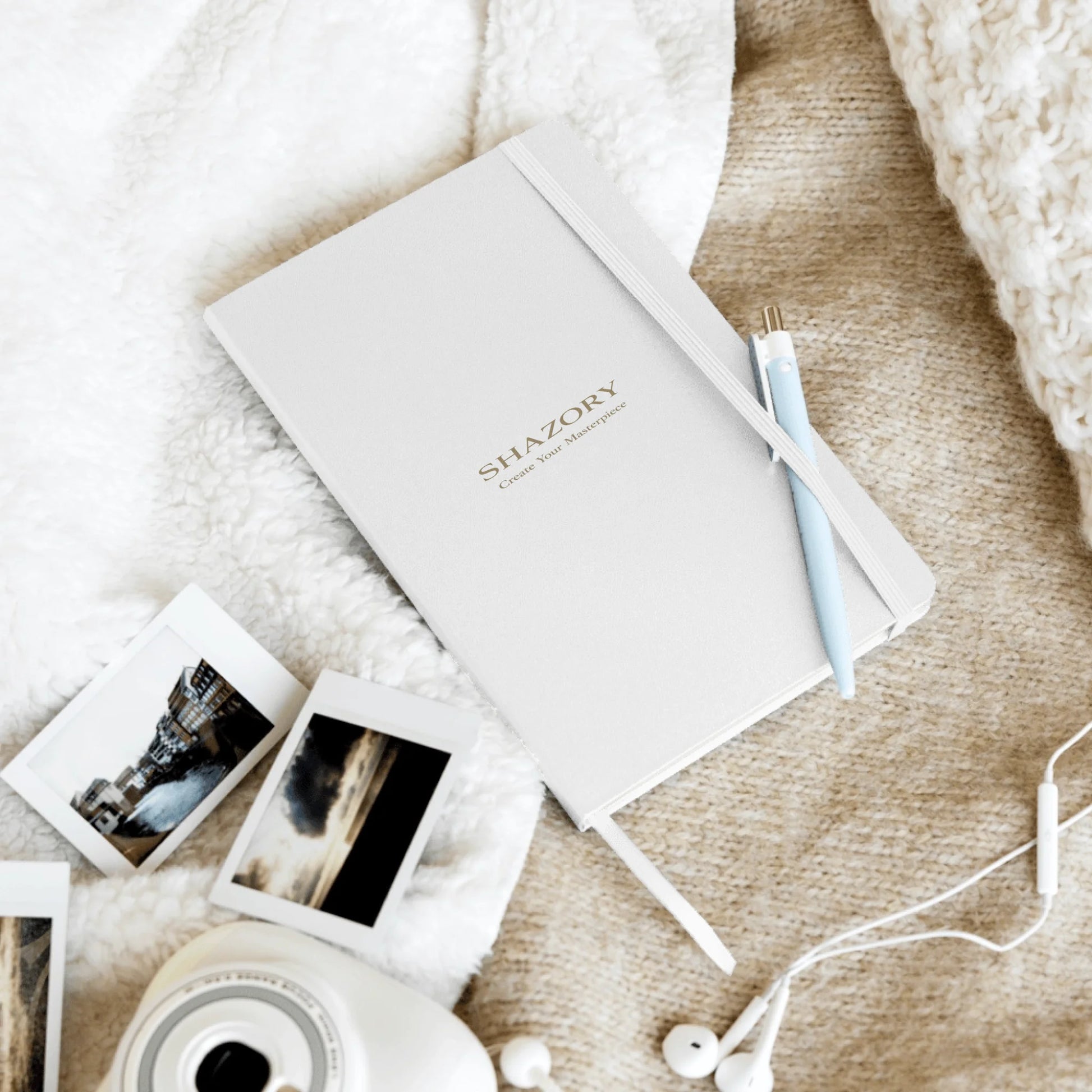 Front view of personalized journalbook hardcover bound notebook — hardcover notebook for everyday use