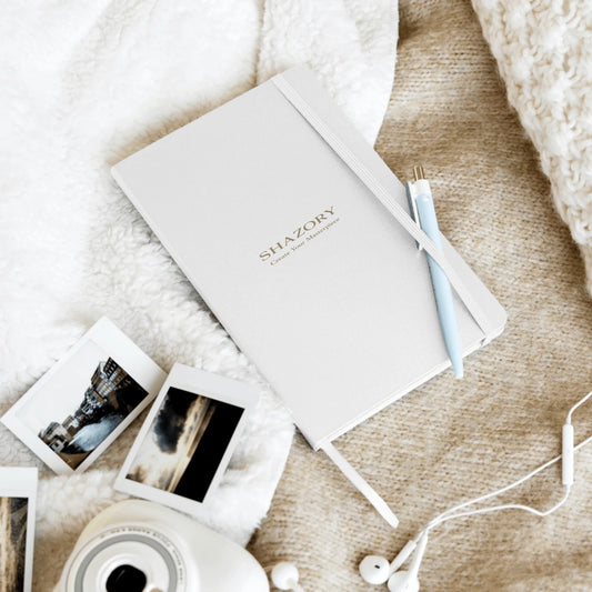 Front view of personalized journalbook hardcover bound notebook — hardcover notebook for everyday use