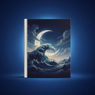 Custom matte hardcover journal with personalized cover design from Shazory