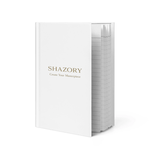 Front view of personalized matte hardcover journal — diary for everyday use