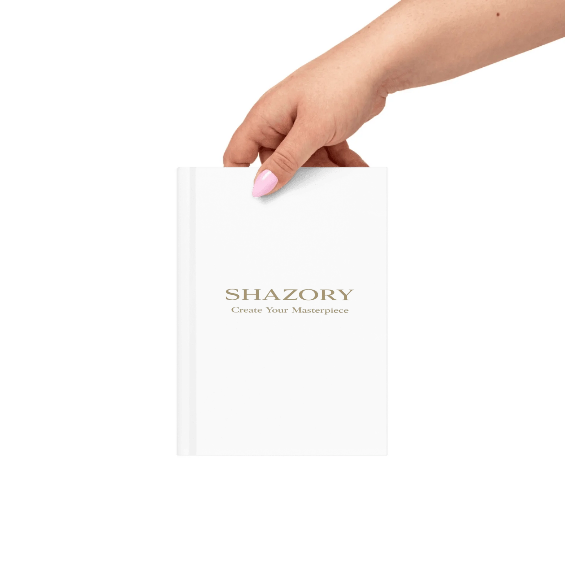 Close-up detail of custom photo print on matte hardcover journal — hardcover journal surface texture