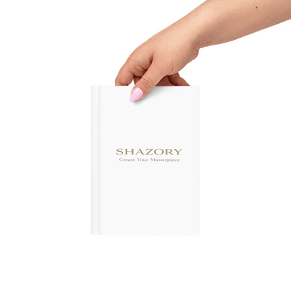 Close-up detail of custom photo print on matte hardcover journal — hardcover journal surface texture