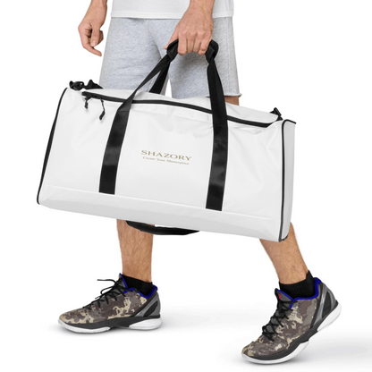 Personalized all-over duffle bag in alternate color — custom photo or design print