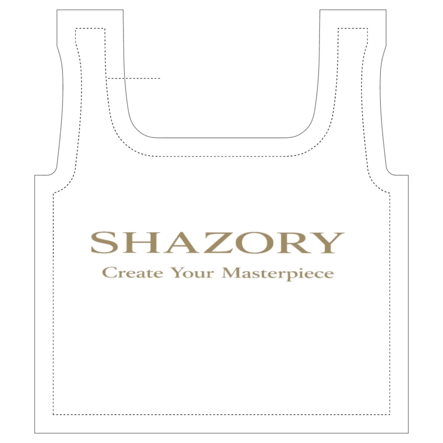 Custom all-over print market tote with personalized design from Shazory