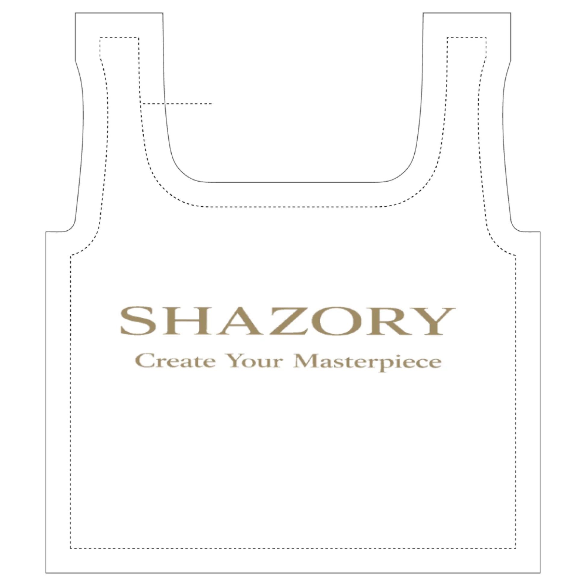 Custom all-over print market tote with personalized design from Shazory