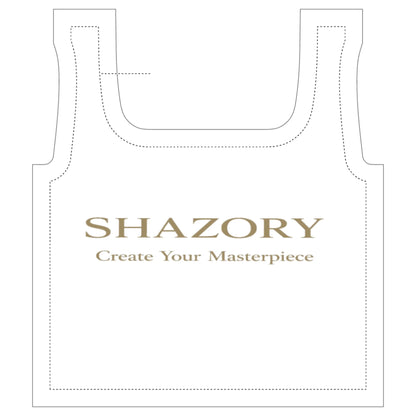 Custom all-over print market tote with personalized design from Shazory