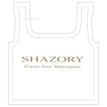 Front view of personalized all-over market tote — tote bag for everyday use