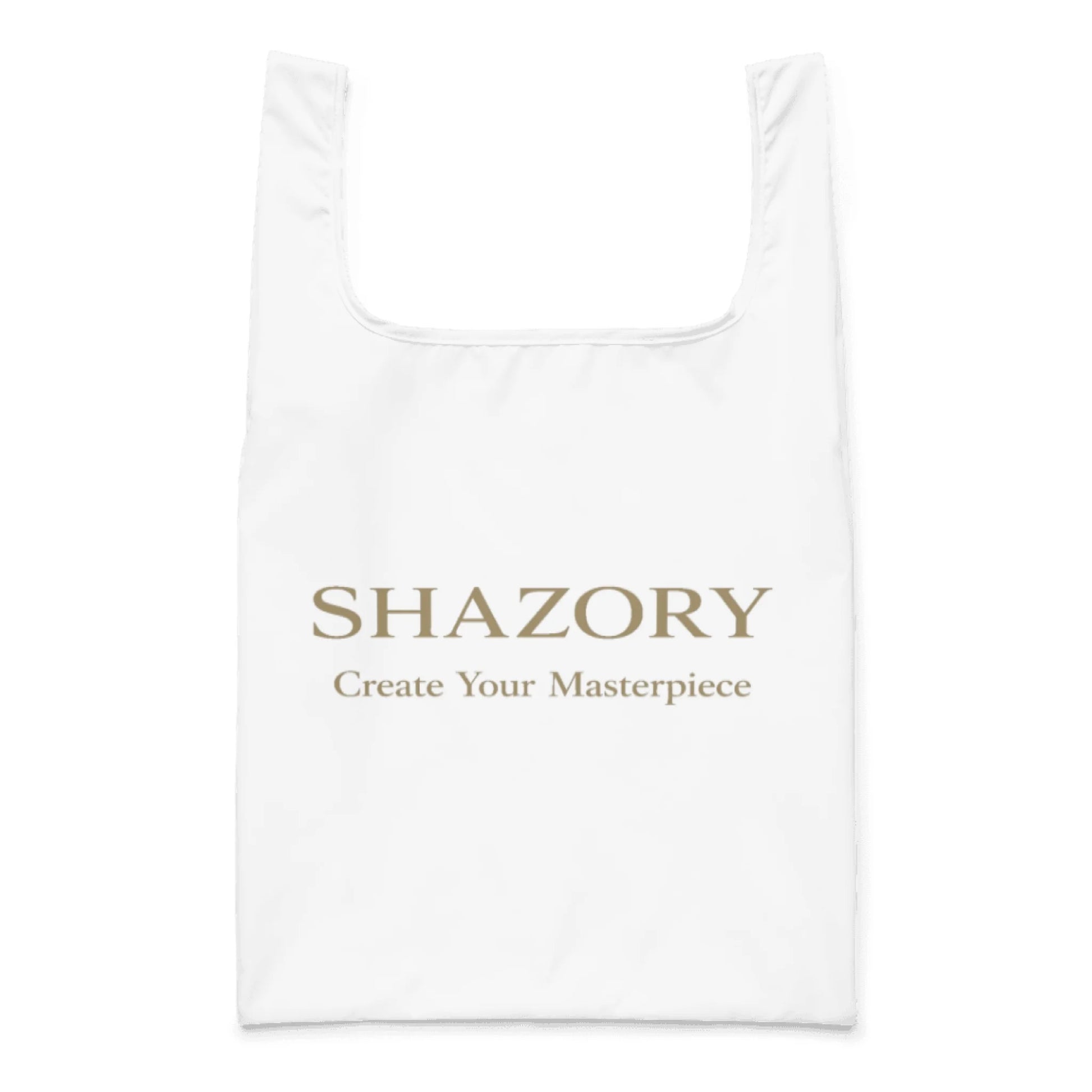 Lifestyle styling of personalized all-over market tote — all-over print bag ready for daily use