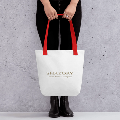 Made-to-order Shazory all-over tote bag — personalized all-over print bag gift