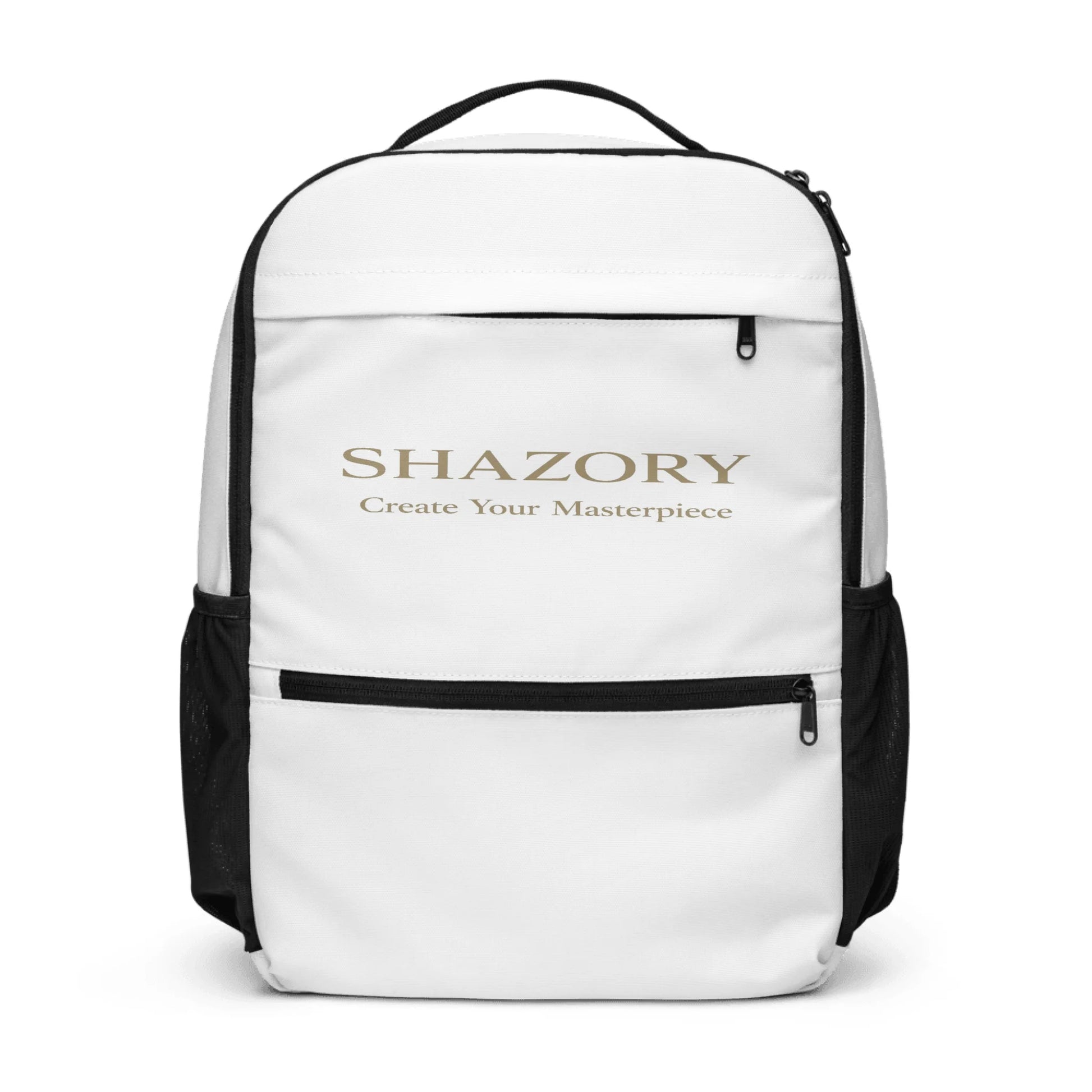 Custom utility backpack with personalized design from Shazory