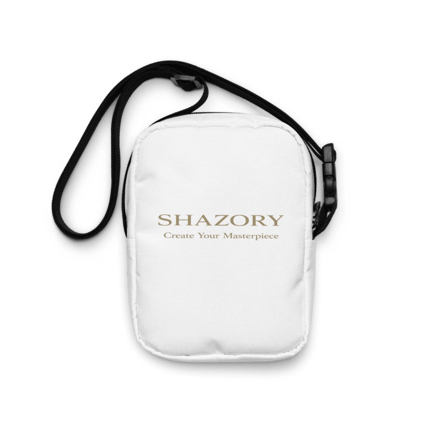 Front view of personalized utility crossbody bag — everyday bag for everyday use