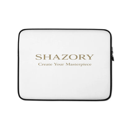 Front view of personalized neoprene laptop sleeve — laptop case for everyday use